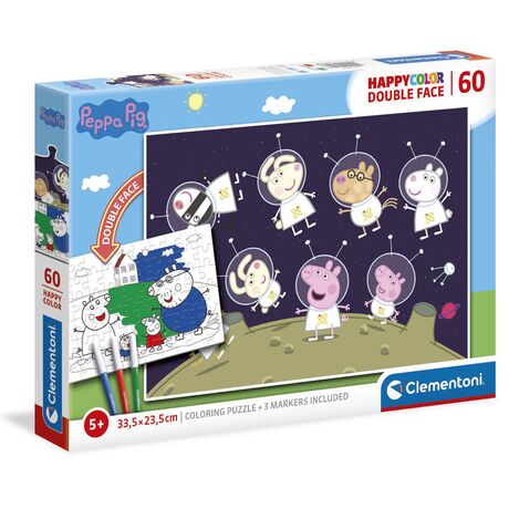 Clementoni Puzzle - Peppa Pig Happy Color 60pcs
