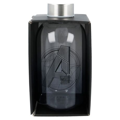 STOR Marvel Avengers glass bottle 620ml