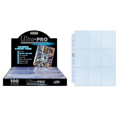 ULTRA PRO Foglio Trasparente 9 Tasche Platinum 1pz