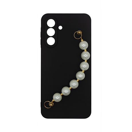 Vivid Silicone Case Pearl Chain Samsung Galaxy A26 Black