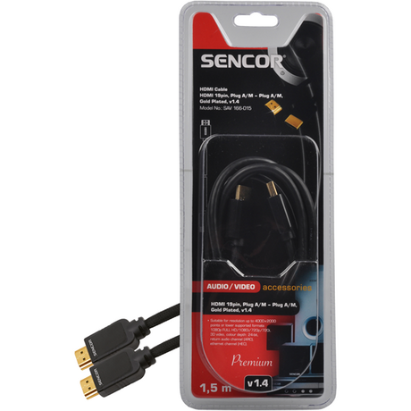 Sencor Cable HDMI-A male/HDMI-A male v1.4 1.5m