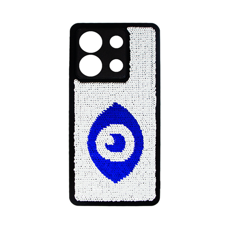 Vivid Sequin Case Redmi Note 13 5G Silver/Blue 5213015673557
