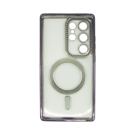 Vivid Magsafe Strass and Glitter Case Samsung Galaxy S24 Ultra Purple