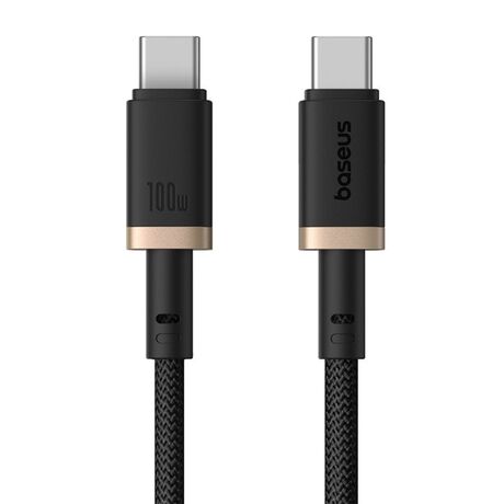 Baseus Dura Type C to Type C 100 W fast charging cable 2 m Black, Gold