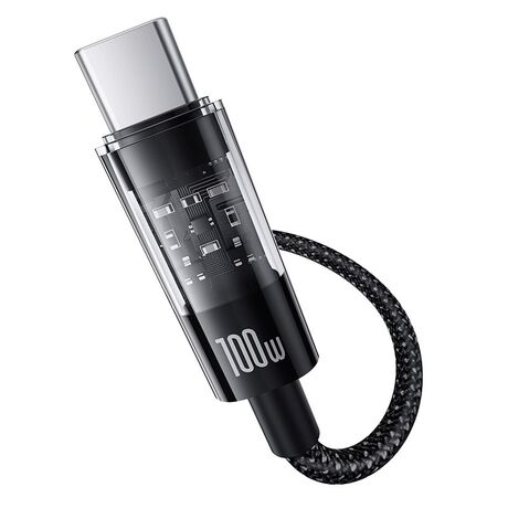Baseus Gem USB A to USB C fast charging cable 1 m 100 W Black