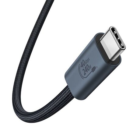 Baseus USB C to USB C data cable 1 m 240 W Black