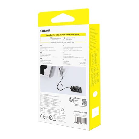 Baseus Dura Type C to Type C 100 W fast charging cable 1 m Black, Red
