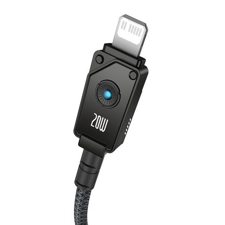 Baseus Unbreakable USB C to iP cable 1 m 20 W Black