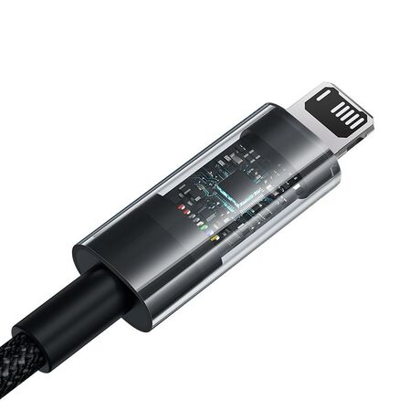 Baseus Gem USB to IP 2.4A fast charging cable 2 m Black
