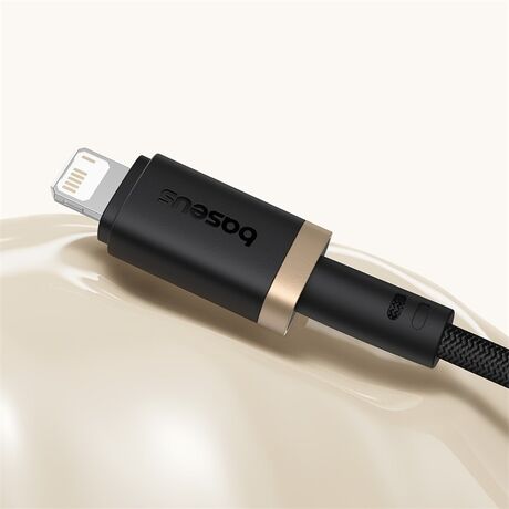 Baseus Dura Type A to IP 2.4A fast charging cable Black, Gold