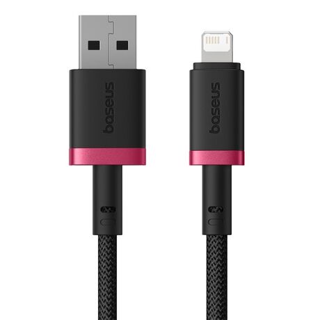 Baseus Dura Type A to IP 2.4A 2 m fast charging cable Black, Red