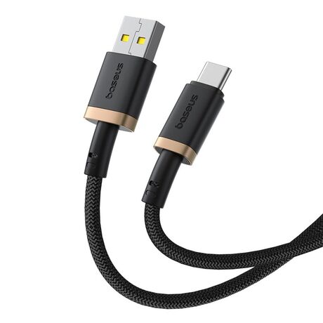 Baseus Dura USB Type A to Type C 60 W fast charging cable 2 m Black, Gold
