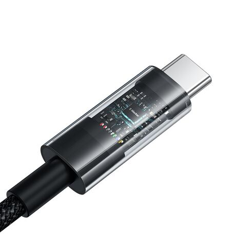 Baseus Gem USB C to USB C fast charging cable 1 m 100 W Black