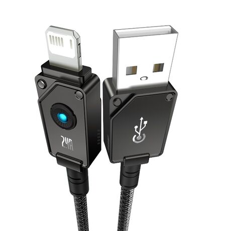 Baseus Unbreakable USB A to iP cable 1 m 5V-2.4A Black
