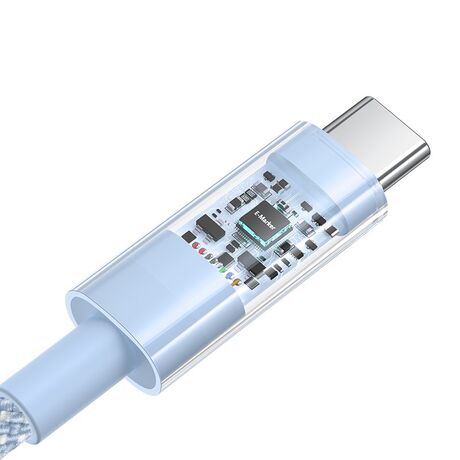 Baseus Gem USB C to USB C fast charging cable 2 m 100 W Blue