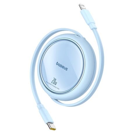 Baseus Free2Pull Expandable USB C to iP Ligtning fast charging cable 1 m 20 W Blue
