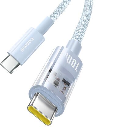 Baseus Gem USB C to USB C fast charging cable 2 m 100 W Blue