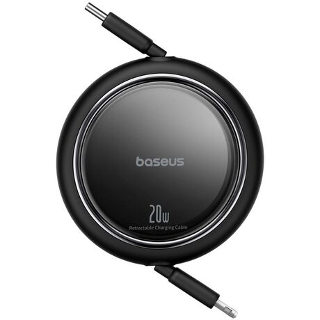 Baseus Free2Pull Expandable USB C to iP Ligtning fast charging cable 1 m 20 W Black