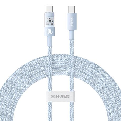 Baseus Gem USB C to USB C fast charging cable 2 m 100 W Blue