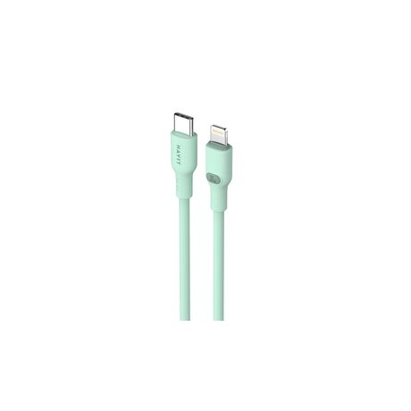 Havit CB6281 - USB Type C to Lightning cable, 1 m (green)