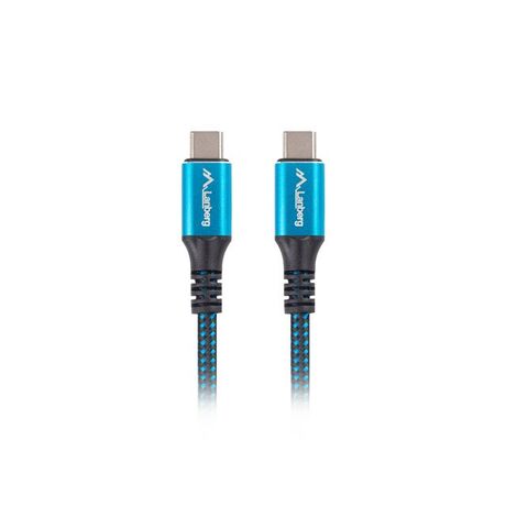 Lanberg CA-CMCM-45CU-0005-BK USB cable USB4 Gen 2x2 0.5 m USB C Black, Blue