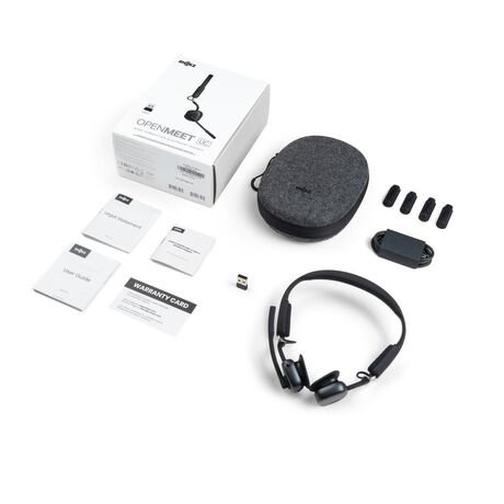SHOKZ OpenMeet UC Wireless Bluetooth Bone Conduction Videoconferencing Headset with USB-A adapter