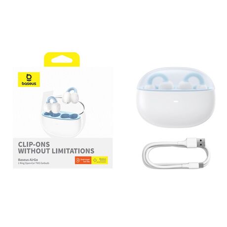 Baseus AirGo 1 Ring Headset True Wireless Stereo (TWS) In-ear Calls/Music Bluetooth White