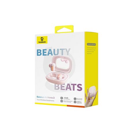 Baseus AirNora 3 Headset True Wireless Stereo (TWS) In-ear Calls/Music Bluetooth Pink