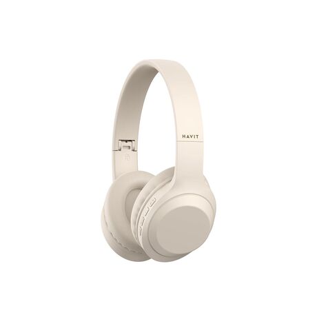 Havit H628BT - wireless on-ear headphones, beige