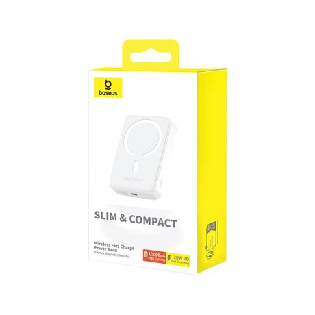 Baseus P10059001223-00 Lithium polymer (LiPo) power bank 10000 mAh Wireless charging White