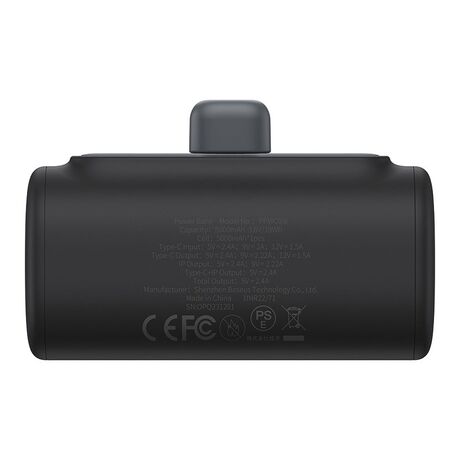 Baseus P10068307113-00 Lithium-ion power bank 5000 mAh Black