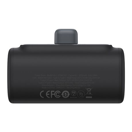 Baseus Compact P10068306113-00 Lithium-ion power bank 5000 mAh Black