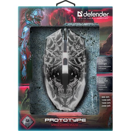 Defender GM-670L mouse Ambidextrous Optical 2400 DPI