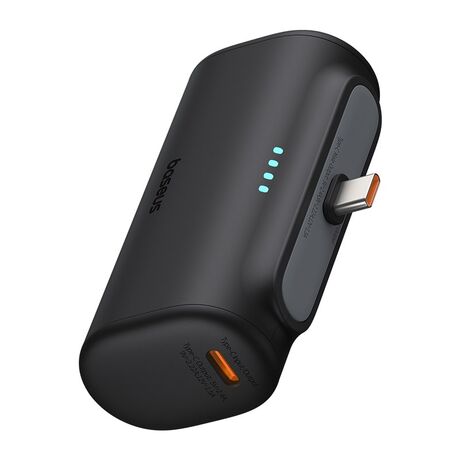 Baseus Compact P10068306113-00 Lithium-ion power bank 5000 mAh Black