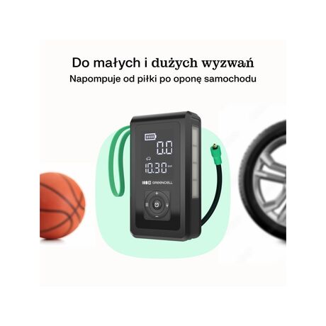 Green Cell CJSGC03 power bank Lithium-Ion (Li-Ion) 8000 mAh Black, Light Green