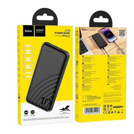 Hoco J123 Powerbank 10 000 mAh Black