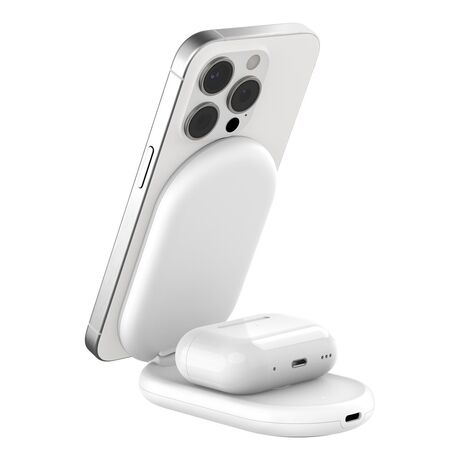 Belkin BoostCharge Headphones, Smartphone White USB Wireless charging Fast charging Indoor
