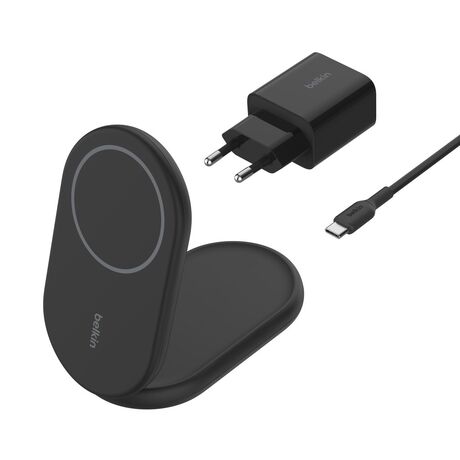 Belkin BoostCharge Headphones, Smartphone Black USB Wireless charging Fast charging Indoor