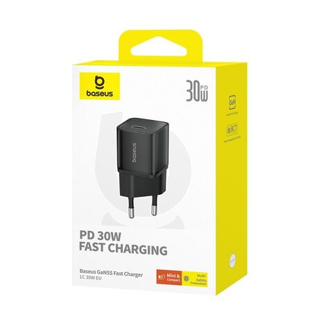 Baseus GAN5S P10162504113-00 Mains Charger 30W Black