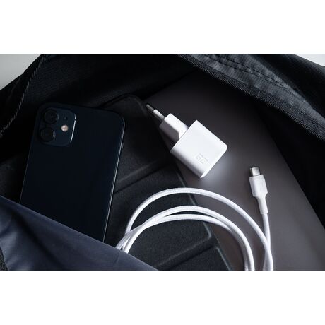 USB Charger Green Cell PowerGaN 33 W PD 3.0 QC 3.0 1x USB-C white