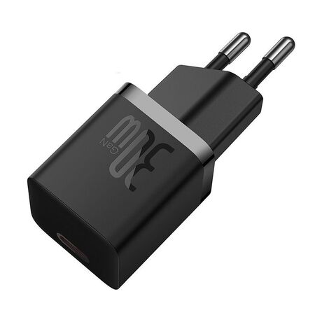 Baseus P10110902113-01 USB-C GaN5 mini 30W mains charger Black