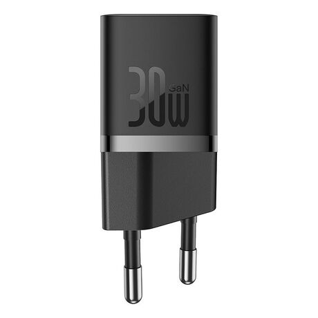 Baseus P10110902113-01 USB-C GaN5 mini 30W mains charger Black