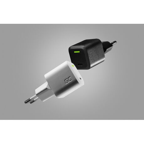 USB Charger Green Cell PowerGaN 33 W PD 3.0 QC 3.0 1x USB-C white