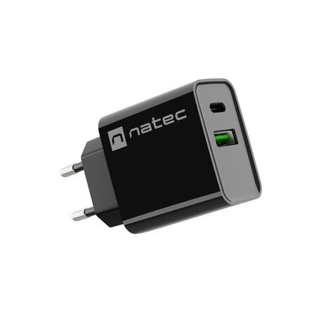 NATEC NETWORK CHARGER RIBERA USB-A+USB-C 20W PD