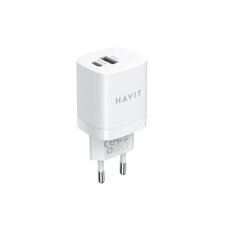 Havit UC30 EU - GaN two-port travel charger 33 W, white