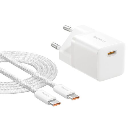 Baseus P10110909213-01 USB-C GaN5 mini 25W mains charger White