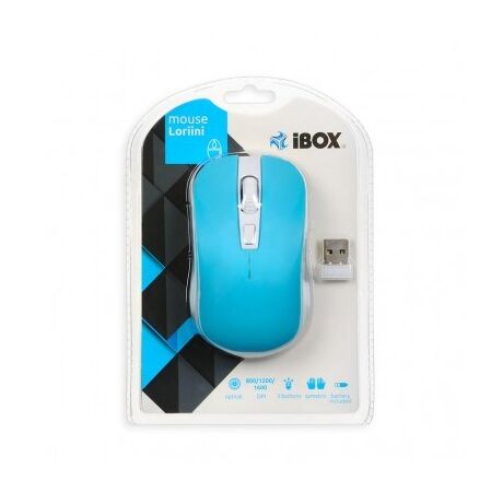 iBox LORIINI mouse Ambidextrous RF Wireless Optical 1600 DPI