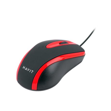 Havit HV-MS753 - universal computer mouse, red and black