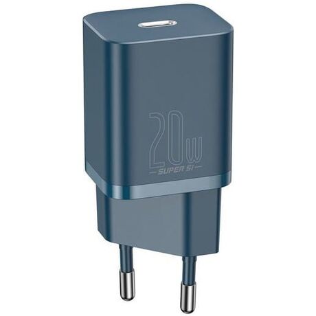 Baseus Super Si Power charger with USB-C to Lightning cable 20W Blue