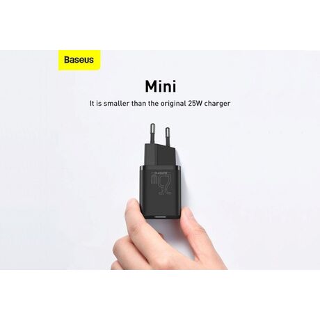 Baseus TZCCSUP-L01 mobile device charger Smartphone Black AC, USB Fast charging Indoor
